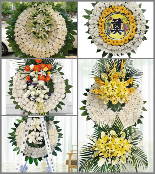 广东清远市英德市沙口镇洲西村花圈速递